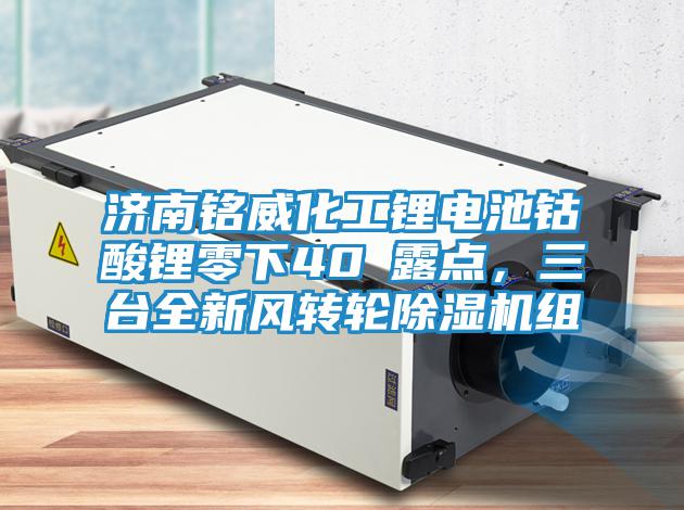濟南銘威化工鋰電池鈷酸鋰零下40℃露點，三臺全新風(fēng)轉(zhuǎn)輪除濕機組