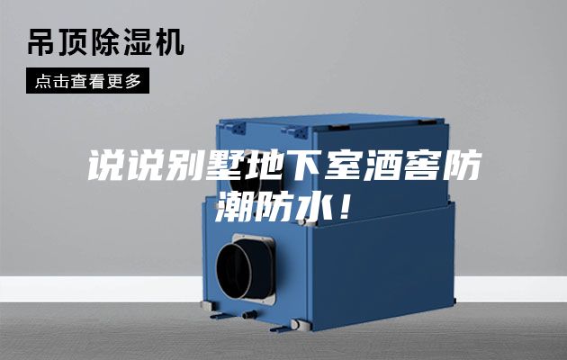 說說別墅地下室酒窖防潮防水！