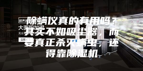 除螨儀真的有用嗎？其實不如吸塵器，而要真正殺滅螨蟲，還得靠除濕機