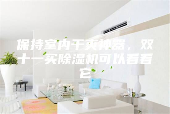 保持室內(nèi)干爽神器，雙十一買除濕機可以看看它